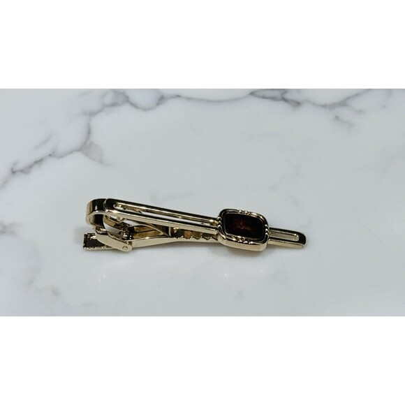 Burberrys Vintage Gold Tone Tie Clip Equestrian Knight Logo - Picture 12 of 13